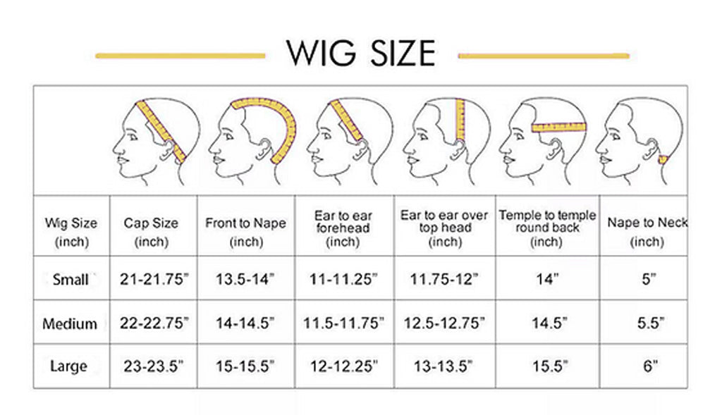 WIG SIZE CHART